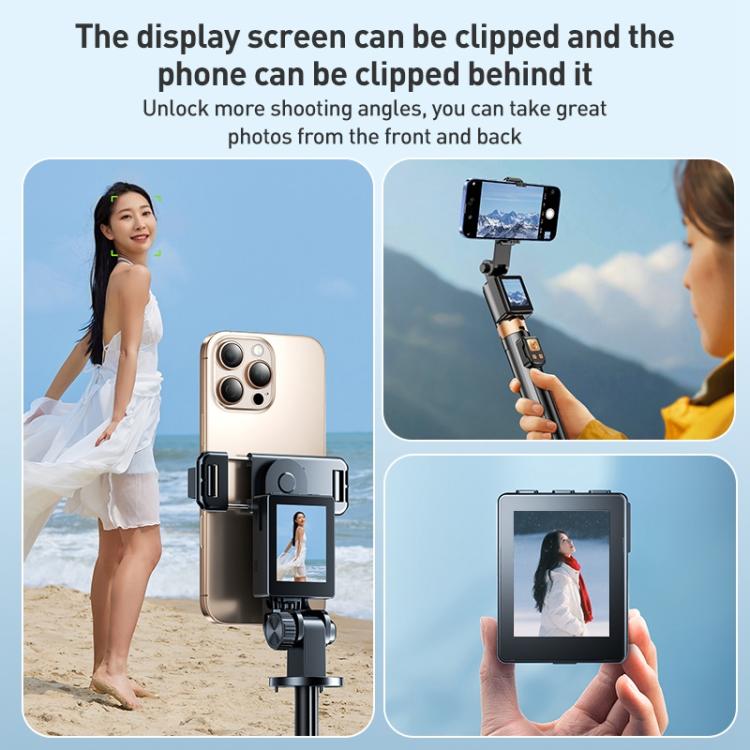 FUNSNAP CL07 Smart Screen-casting Selfie Stick Anti-shake Tripod(Black) - Selfie Sticks by FUNSNAP | Online Shopping UK | buy2fix