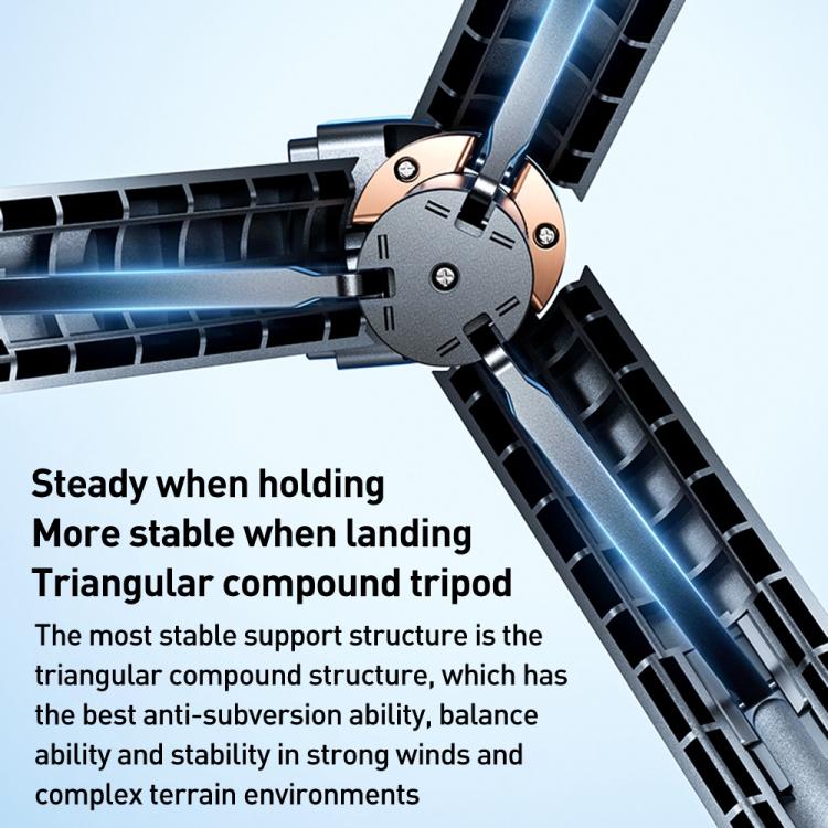 FUNSNAP CL07 Smart Screen-casting Selfie Stick Anti-shake Tripod(Black) - Selfie Sticks by FUNSNAP | Online Shopping UK | buy2fix