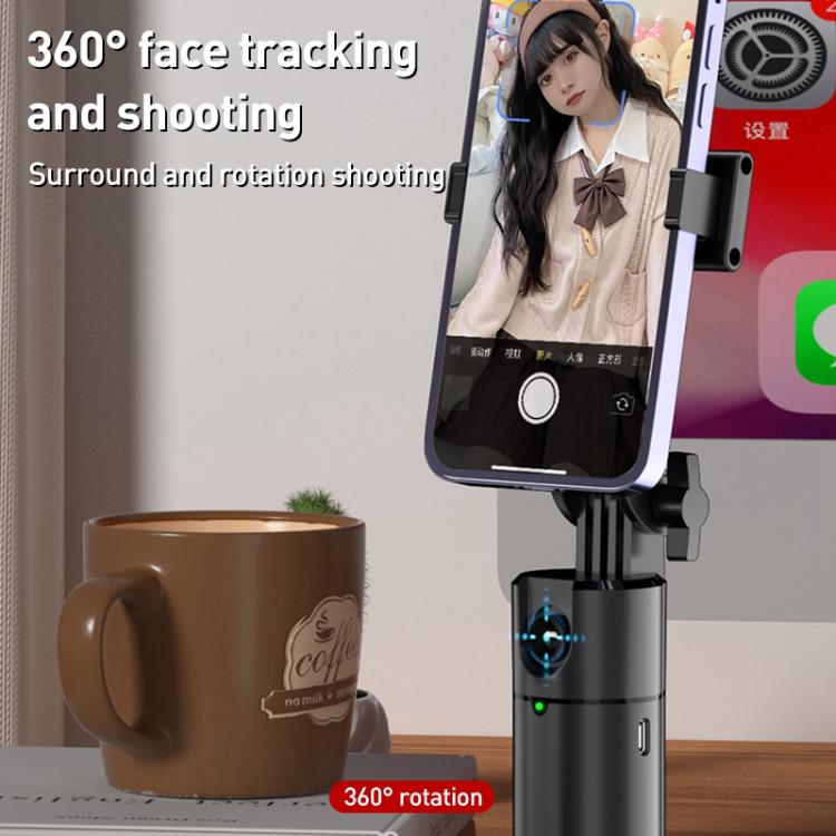 FUNSNAP Q1 Desktop 360 Degree Al Smart Face Tracking PTZ Bracket(Black) - Selfie Sticks by FUNSNAP | Online Shopping UK | buy2fix