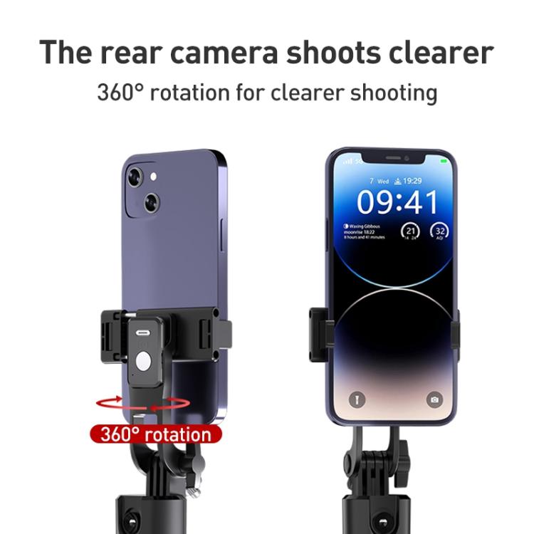 FUNSNAP Q1 Desktop 360 Degree Al Smart Face Tracking PTZ Bracket(Black) - Selfie Sticks by FUNSNAP | Online Shopping UK | buy2fix