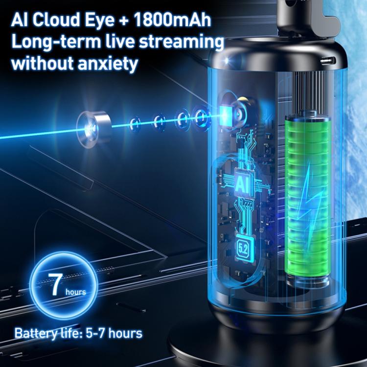 FUNSNAP Q04 Desktop Al Smart Instant Tracking PTZ Bracket(Black) - Selfie Sticks by FUNSNAP | Online Shopping UK | buy2fix