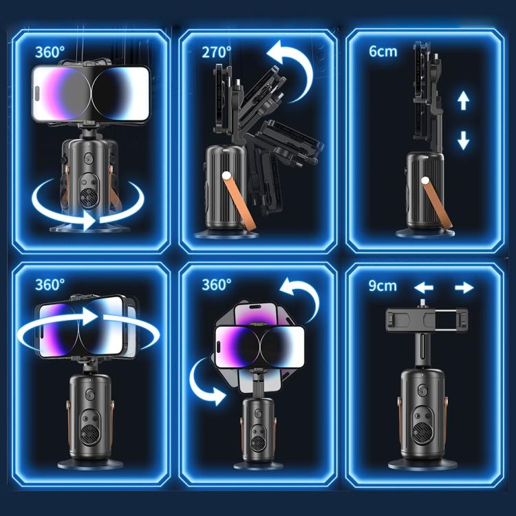 FUNSNAP Q04 Desktop Al Smart Instant Tracking PTZ Bracket(Black) - Selfie Sticks by FUNSNAP | Online Shopping UK | buy2fix