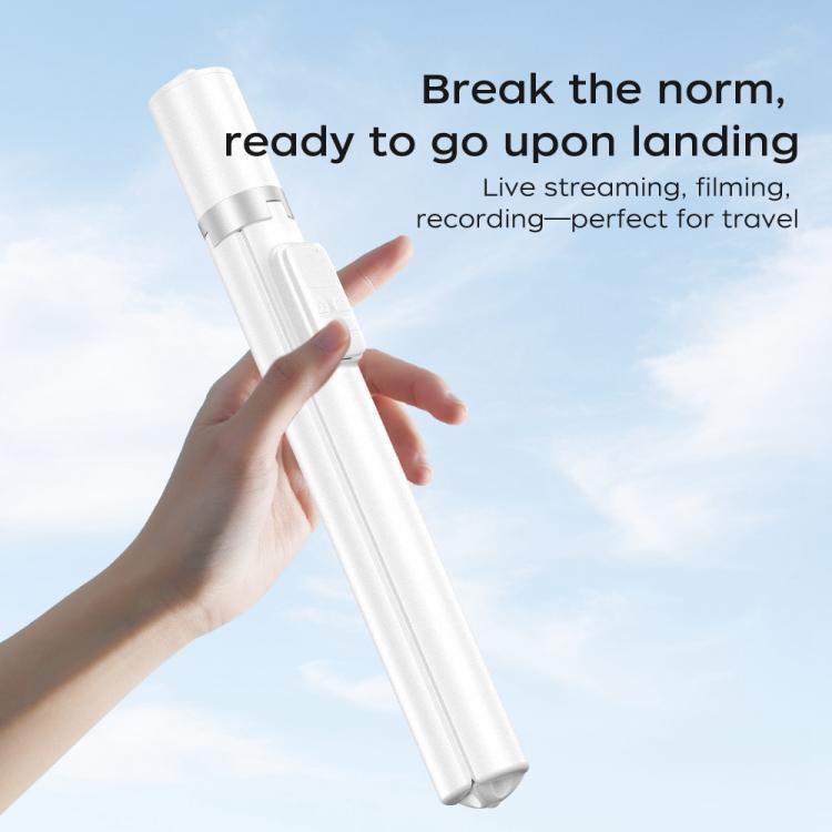 FUNSNAP X96 1.8m Auto Pop Open Tripod Remote Selfie Stick(White) - Selfie Sticks by FUNSNAP | Online Shopping UK | buy2fix