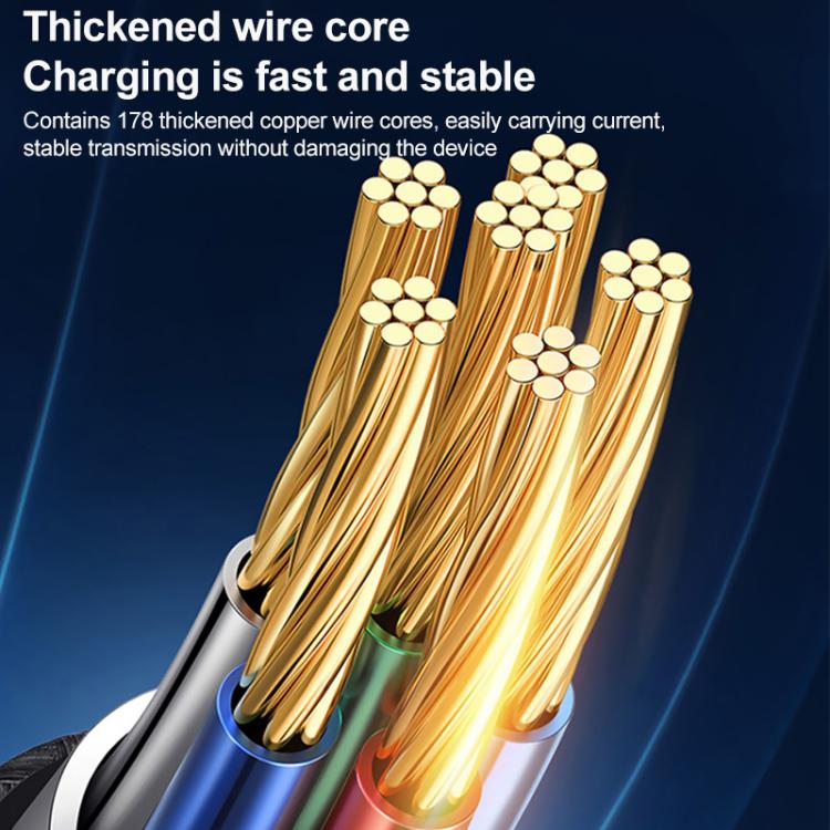 Yesido CA92 100W 5A USB-C / Type-C to Dual Type-C 2 in 1 Charging Cable, Length:1.2m(Black) - USB-C & Type-C Cable by Yesido | Online Shopping UK | buy2fix