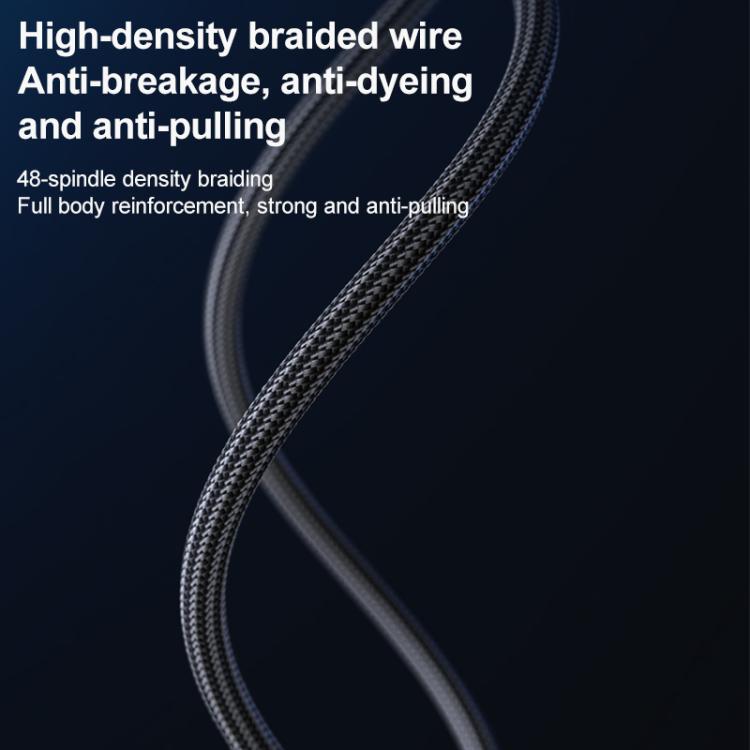 Yesido CA92 100W 5A USB-C / Type-C to Dual Type-C 2 in 1 Charging Cable, Length:1.2m(Black) - USB-C & Type-C Cable by Yesido | Online Shopping UK | buy2fix