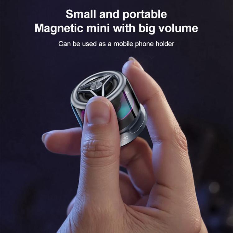Yesido YSW32 3W RGB Magnetic Mini Wireless Speaker(Black) - Mini Speaker by Yesido | Online Shopping UK | buy2fix