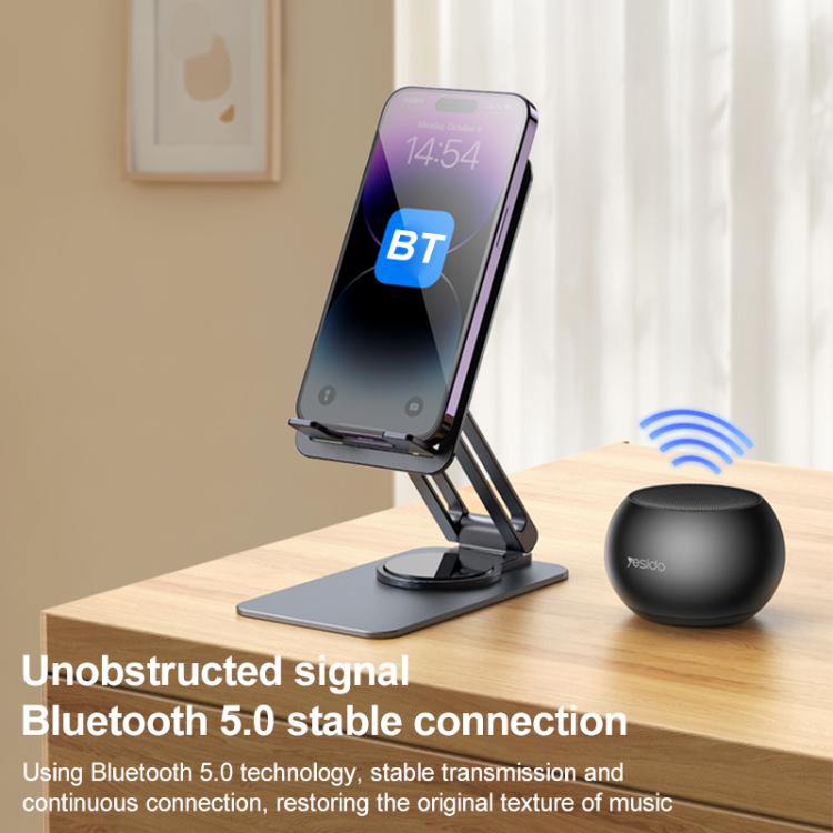 Yesido YSW33 3W Aluminum Alloy Mini Wireless Speaker(Black) - Mini Speaker by Yesido | Online Shopping UK | buy2fix