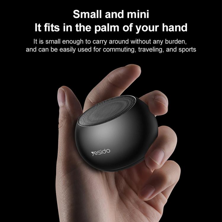 Yesido YSW33 3W Aluminum Alloy Mini Wireless Speaker(Black) - Mini Speaker by Yesido | Online Shopping UK | buy2fix
