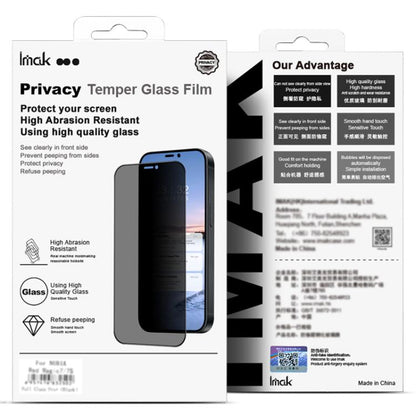 For Google Pixel 10 / 10 Pro imak Privacy Tempered Glass Film, Support Fingerprint Unlocking - Google Tempered Glass by imak | Online Shopping UK | buy2fix