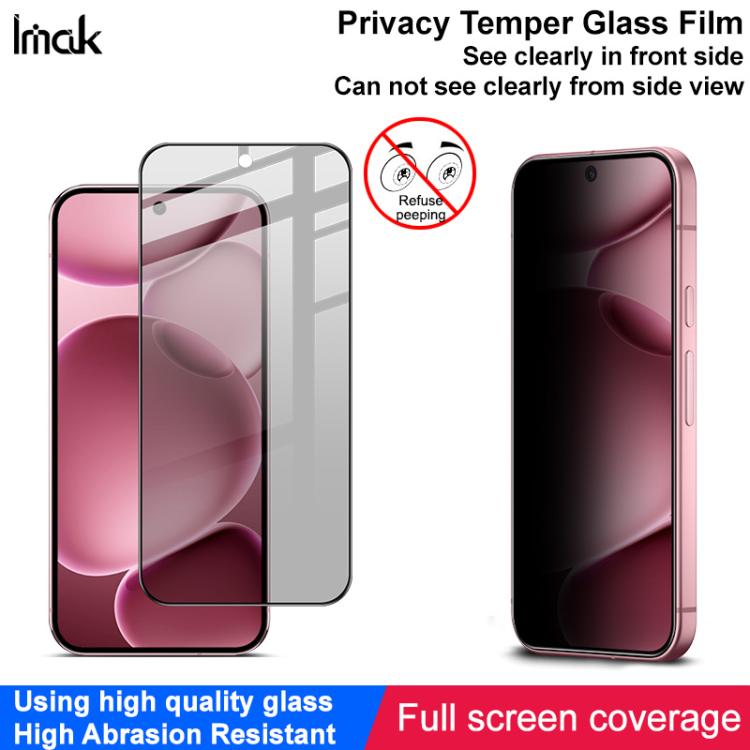 For Google Pixel 10 Pro XL imak Privacy Tempered Glass Film, Support Fingerprint Unlocking - Google Tempered Glass by imak | Online Shopping UK | buy2fix