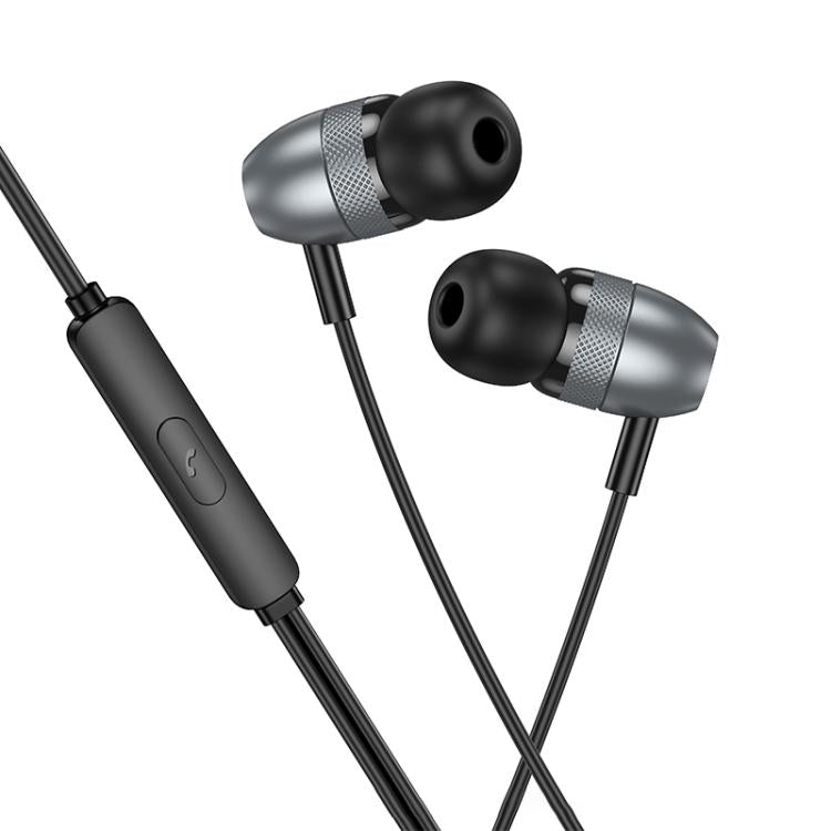 Borofone BM95 Excepcional Type-C Interface Universal Digital Wired Earphones with Microphone, Length: 1.2m(Metal Grey) - Normal Style Earphone by Borofone | Online Shopping UK | buy2fix