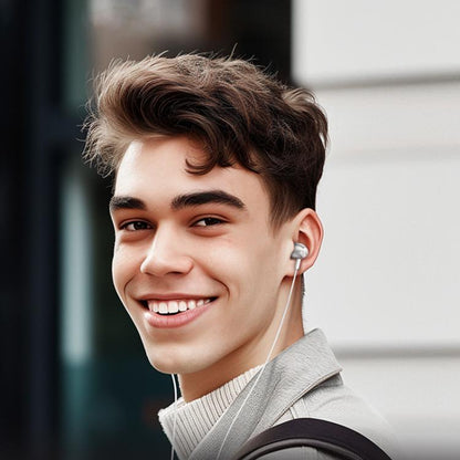 Borofone BM95 Excepcional Type-C Interface Universal Digital Wired Earphones with Microphone, Length: 1.2m(Silver) - Normal Style Earphone by Borofone | Online Shopping UK | buy2fix