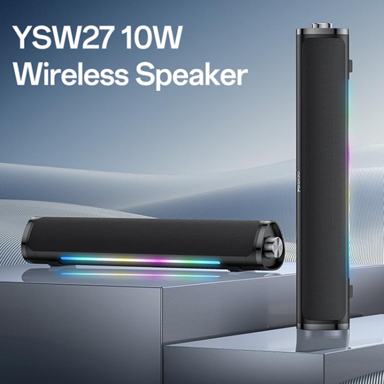 Yesido YSW27 10W RGB Desktop Wireless Speaker(Black) - Desktop Speaker by Yesido | Online Shopping UK | buy2fix