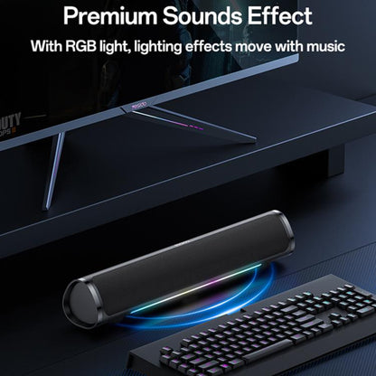 Yesido YSW27 10W RGB Desktop Wireless Speaker(Black) - Desktop Speaker by Yesido | Online Shopping UK | buy2fix