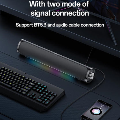 Yesido YSW27 10W RGB Desktop Wireless Speaker(Black) - Desktop Speaker by Yesido | Online Shopping UK | buy2fix