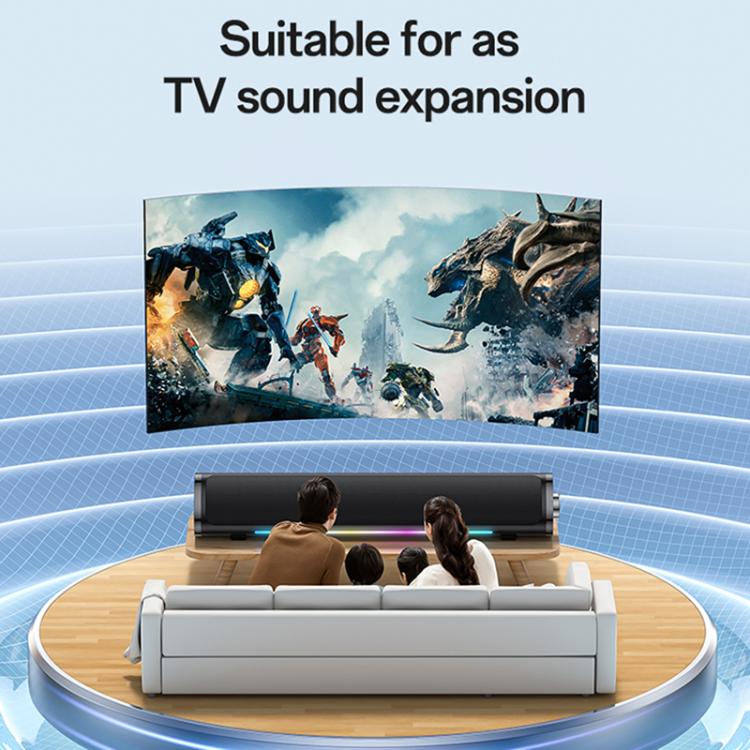 Yesido YSW27 10W RGB Desktop Wireless Speaker(Black) - Desktop Speaker by Yesido | Online Shopping UK | buy2fix