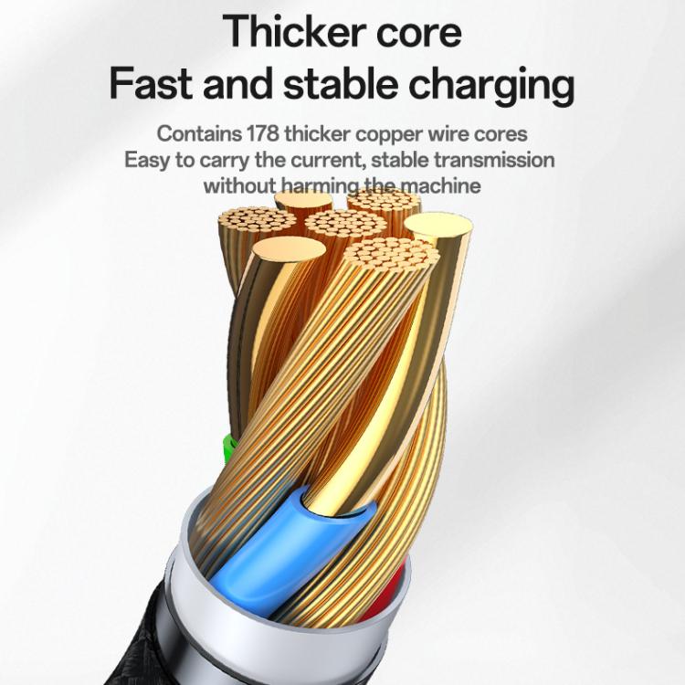 Yesido CA136C 60W USB-C / Type-C to Type-C & iWatch 2 in 1 Charging Cable, Length:1.2m(Black) - Charger / Holder by Yesido | Online Shopping UK | buy2fix