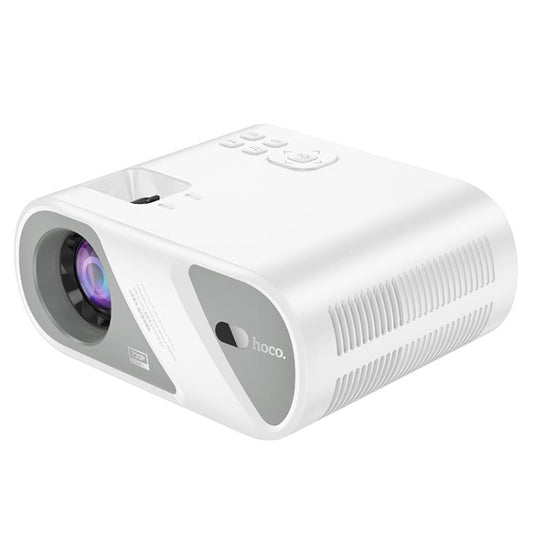 hoco DT1 1280x720P 140ANSI WiFi Bluetooth Wireless Projector Same Screen Version, US Plug(White) - Mini Projector by hoco | Online Shopping UK | buy2fix