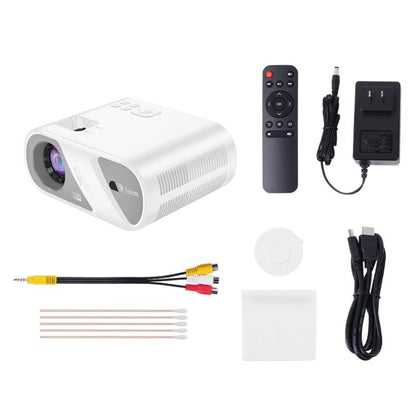 hoco DT1 1280x720P 140ANSI WiFi Bluetooth Wireless Projector Same Screen Version, US Plug(White) - Mini Projector by hoco | Online Shopping UK | buy2fix