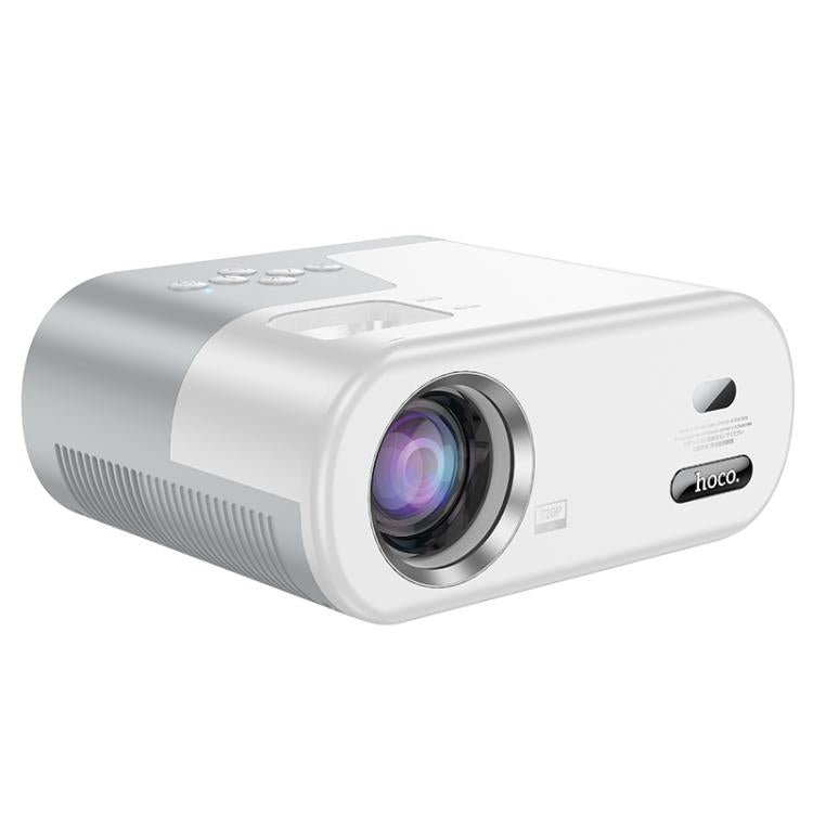 hoco DT2 1280x720P 140ANSI Smart WiFi Bluetooth Projector Android Version, EU Plug(White) - Mini Projector by hoco | Online Shopping UK | buy2fix
