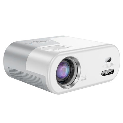 hoco DT2 1280x720P 140ANSI Smart WiFi Bluetooth Projector Android Version, EU Plug(White) - Mini Projector by hoco | Online Shopping UK | buy2fix