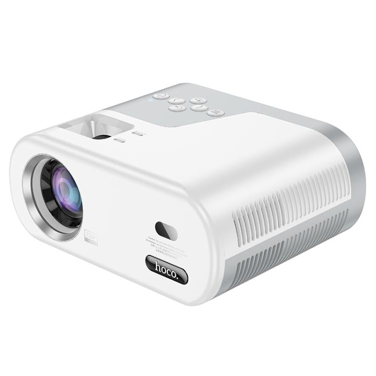 hoco DT2 1280x720P 140ANSI Smart WiFi Bluetooth Projector Android Version, EU Plug(White) - Mini Projector by hoco | Online Shopping UK | buy2fix