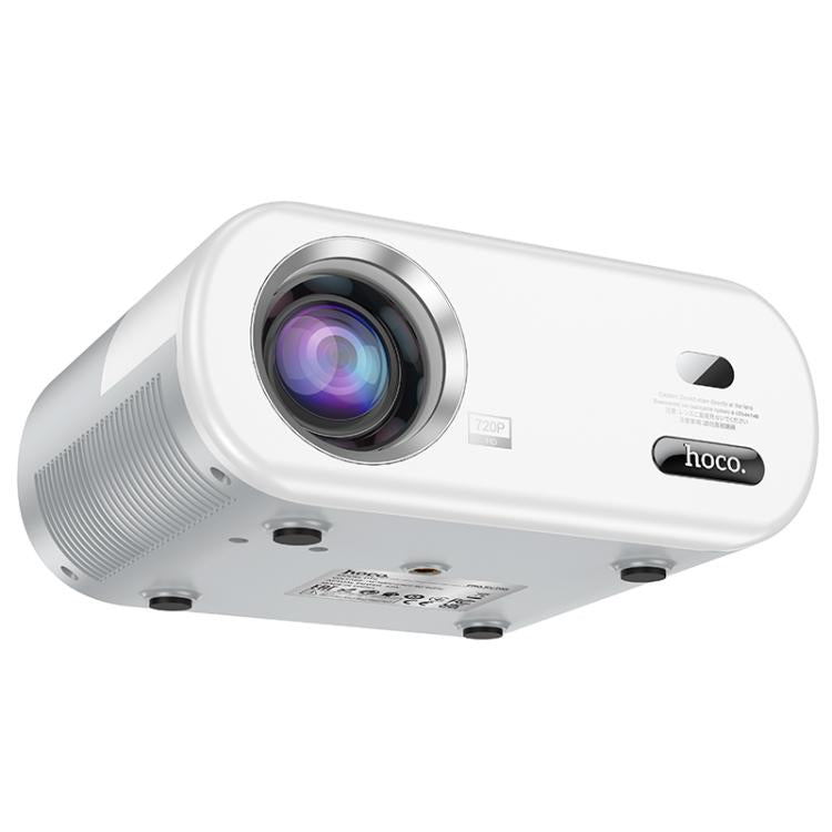 hoco DT2 1280x720P 140ANSI Smart WiFi Bluetooth Projector Android Version, EU Plug(White) - Mini Projector by hoco | Online Shopping UK | buy2fix