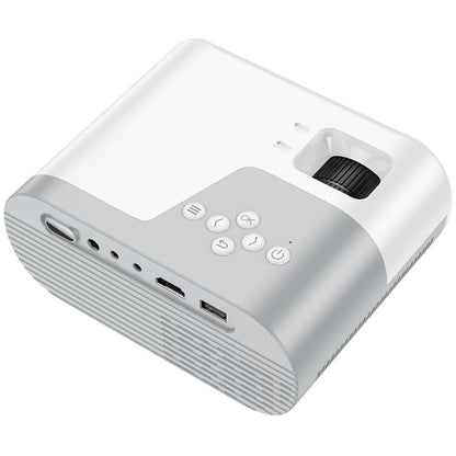 hoco DT2 1280x720P 140ANSI Smart WiFi Bluetooth Projector Android Version, EU Plug(White) - Mini Projector by hoco | Online Shopping UK | buy2fix