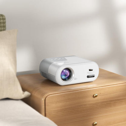hoco DT2 1280x720P 140ANSI Smart WiFi Bluetooth Projector Android Version, EU Plug(White) - Mini Projector by hoco | Online Shopping UK | buy2fix