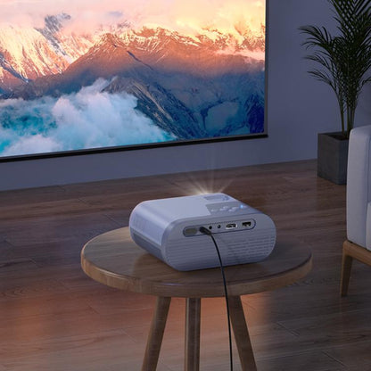 hoco DT2 1280x720P 140ANSI Smart WiFi Bluetooth Projector Android Version, EU Plug(White) - Mini Projector by hoco | Online Shopping UK | buy2fix