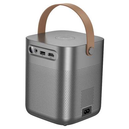 hoco DT4 1280x720P 190ANSI Smart Full Autofocus Projector Android Version, EU Plug(Metal Grey) - Mini Projector by hoco | Online Shopping UK | buy2fix