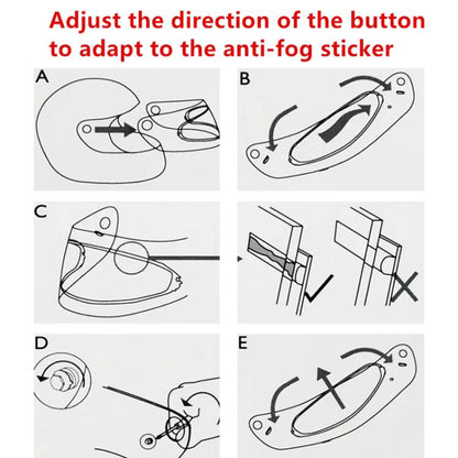 SOMAN Visor Anti-fog Shield Helmet Lens Film, Style:HJ31 - Others by SOMAN | Online Shopping UK | buy2fix