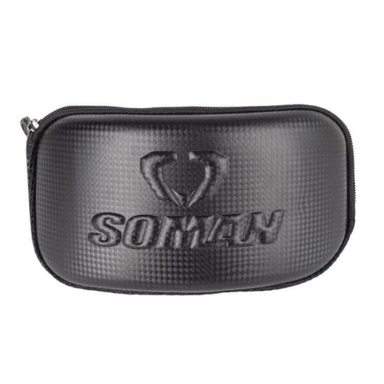 SOMAN Motorcycle Goggles Protective Box Hard Shell EVA Case(Black)