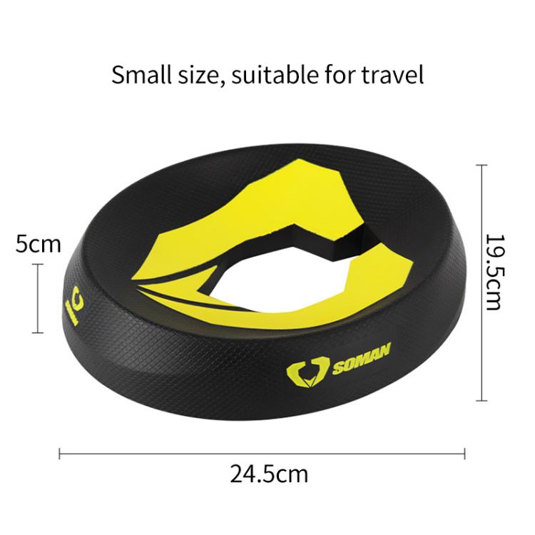 SOMAN Motorcycle Helmet Support Pad Anti-slip Protection Stand(Yellow) - Others by SOMAN | Online Shopping UK | buy2fix