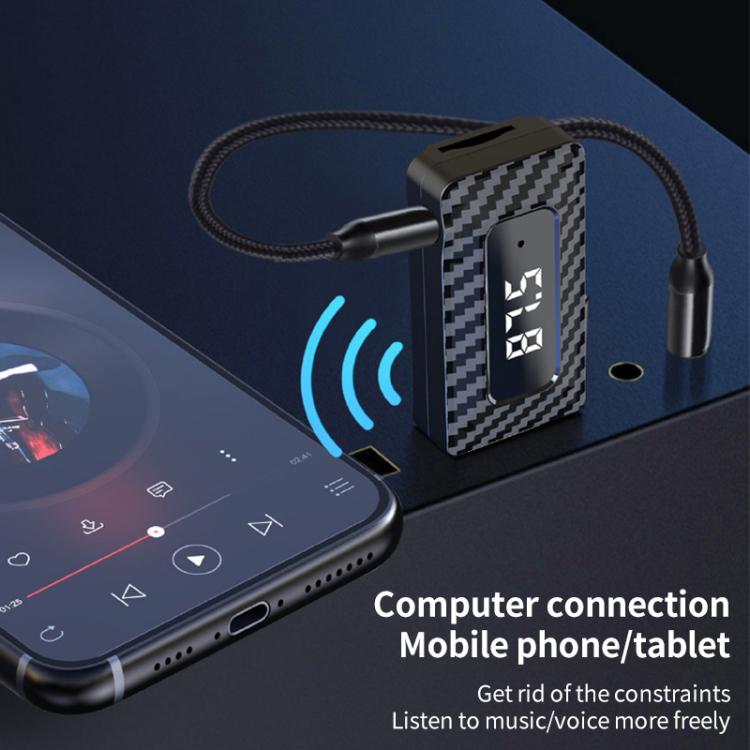 USB Car FM Transmitter Wireless Bluetooth Receiver(Black) - Bluetooth Adapters by buy2fix | Online Shopping UK | buy2fix