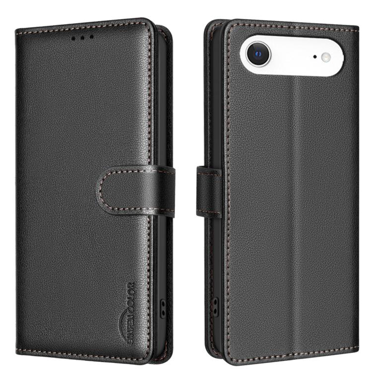 For iPhone Air Litchi Texture RFID Anti-theft Leather Phone Case(Black) - iPhone Air Cases by buy2fix | Online Shopping UK | buy2fix