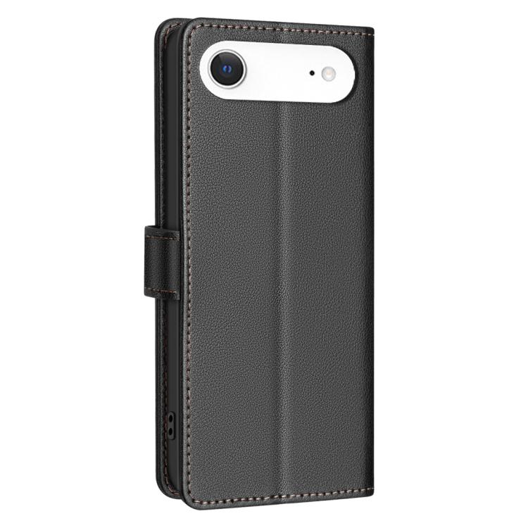 For iPhone Air Litchi Texture RFID Anti-theft Leather Phone Case(Black) - iPhone Air Cases by buy2fix | Online Shopping UK | buy2fix