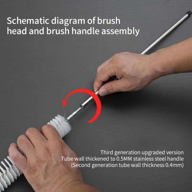 Car Water Tank Radiator Cleaning Brush(Brush Head + Stainless Steel Rod) - Car washing supplies by buy2fix | Online Shopping UK | buy2fix