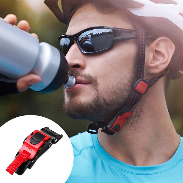 SOMAN QB12 Motorcycle Helmet Buckle Universal Quick Release Plastic Clip(Black Red) - Others by SOMAN | Online Shopping UK | buy2fix