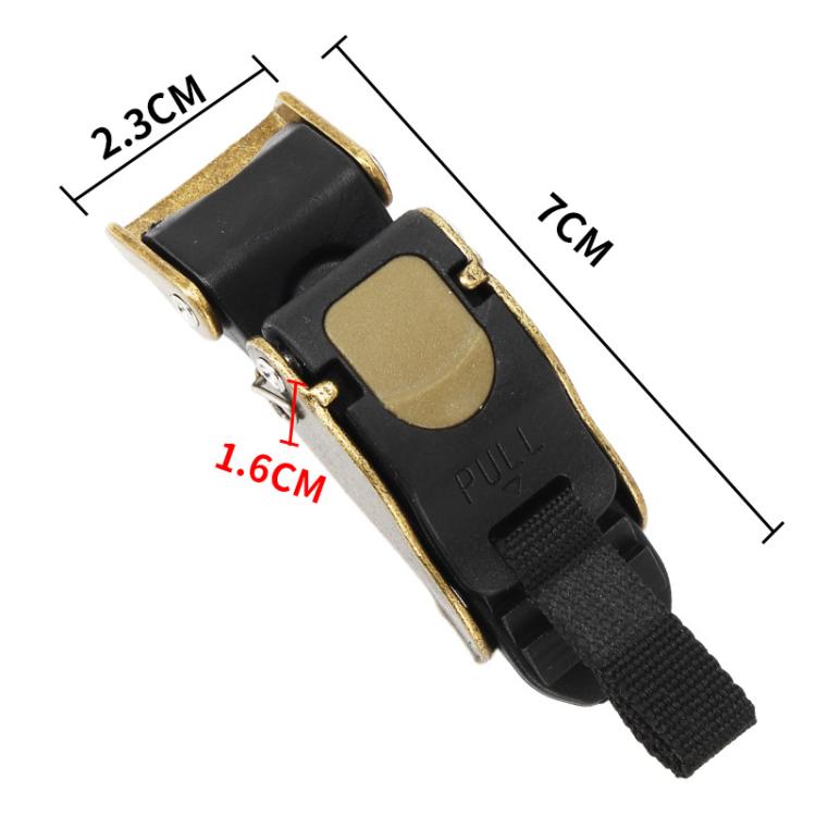 SOMAN QB11 Motorcycle Helmet Buckle Universal Quick Release Clip Copper Plated Buckle(Black Gold) - Others by SOMAN | Online Shopping UK | buy2fix