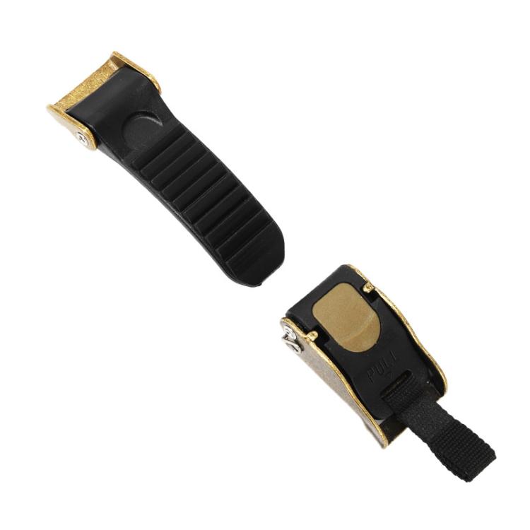 SOMAN QB11 Motorcycle Helmet Buckle Universal Quick Release Clip Copper Plated Buckle(Black Gold) - Others by SOMAN | Online Shopping UK | buy2fix