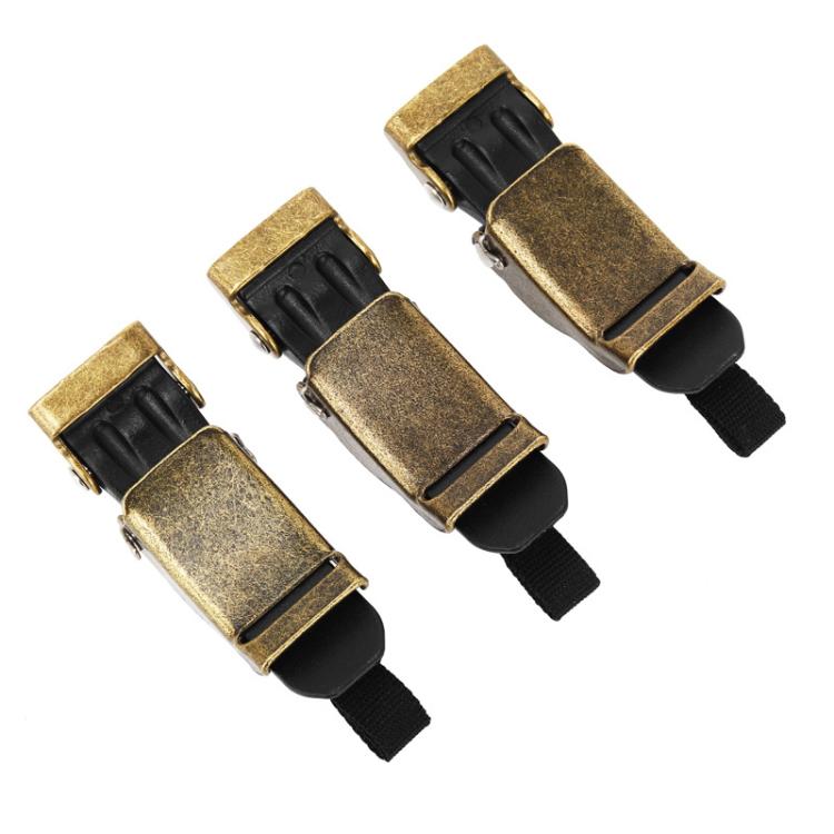 SOMAN QB11 Motorcycle Helmet Buckle Universal Quick Release Clip Copper Plated Buckle(Black Gold) - Others by SOMAN | Online Shopping UK | buy2fix