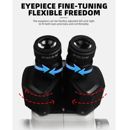 Kaisi 6558 6.5-58X Synchronous Zoom Trinocular Stereo Microscope - Microscope Magnifier Series by Kaisi | Online Shopping UK | buy2fix