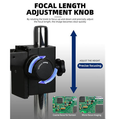 Kaisi 6558 6.5-58X Synchronous Zoom Trinocular Stereo Microscope - Microscope Magnifier Series by Kaisi | Online Shopping UK | buy2fix