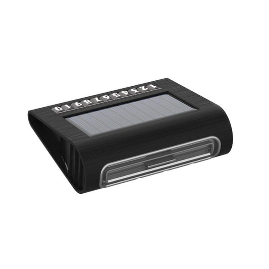 Solar Energy Car Air Purifier with Number Plate(Black)