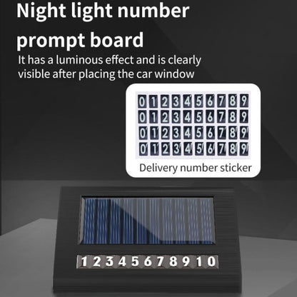 Solar Energy Car Air Purifier with Number Plate(Black) - Air Purifier by buy2fix | Online Shopping UK | buy2fix