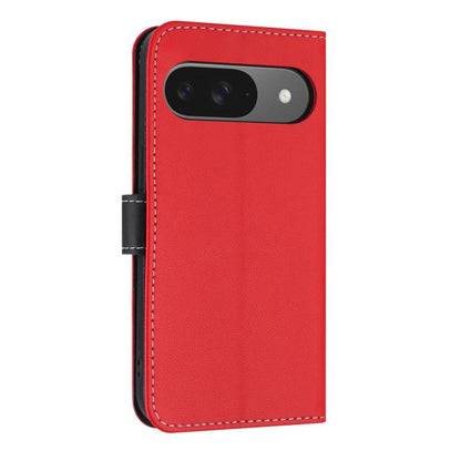 For Google Pixel 10 Pro / 9 Pro Metal Bow Leather Phone Case with Hand Strap(Red) - Google Cases by buy2fix | Online Shopping UK | buy2fix