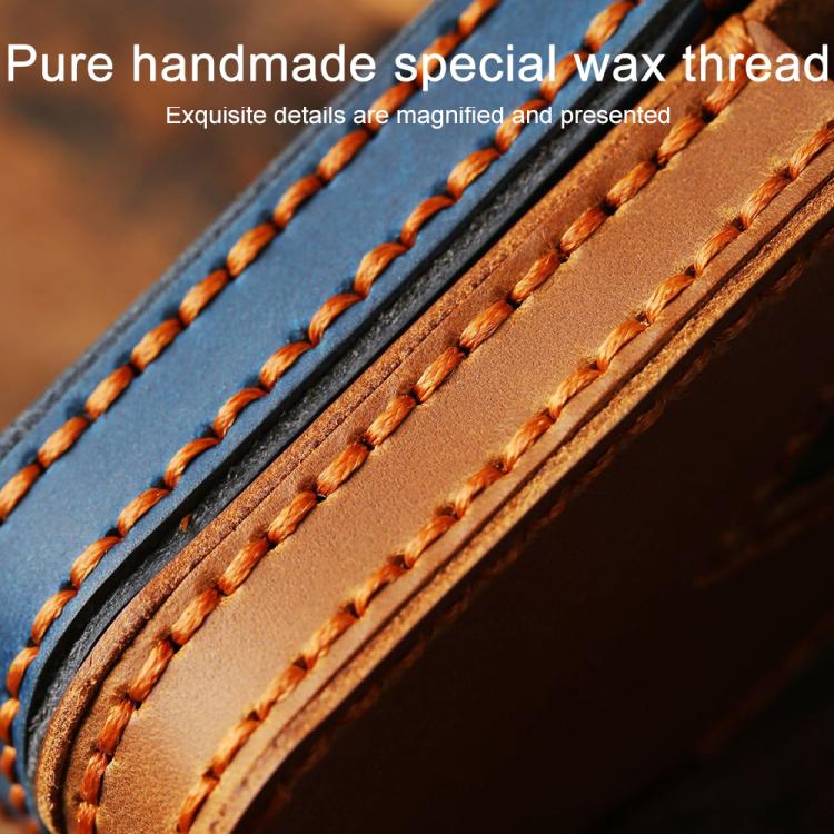 For Toyota Corolla 3-button B111 Crazy Horse Cowhide Car Key Protection Cover(Brown) - Car Key Cases by Hallmo | Online Shopping UK | buy2fix