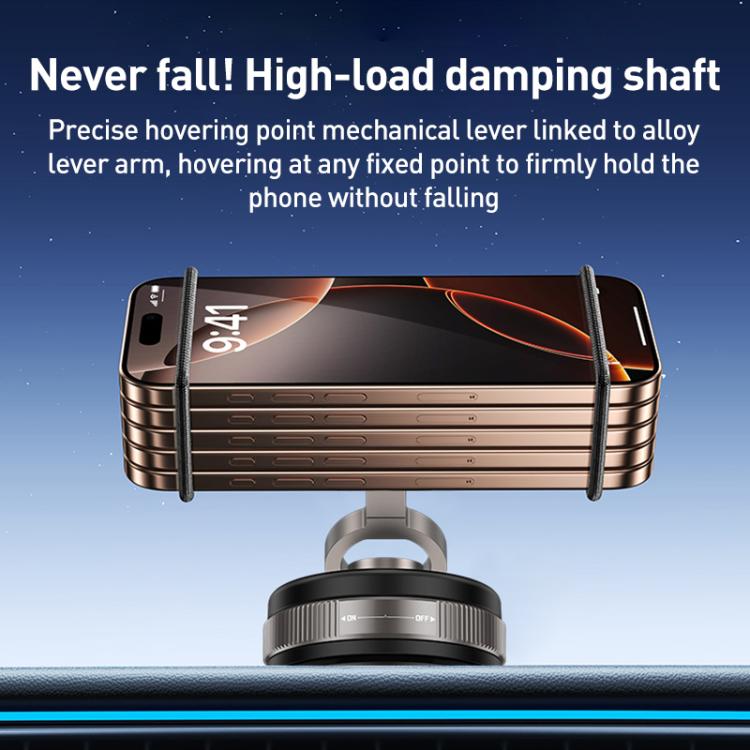 D1X Vacuum Magnetic 360 Degree Rotating Car Holder(Tarnish) - Universal Car Holders by buy2fix | Online Shopping UK | buy2fix