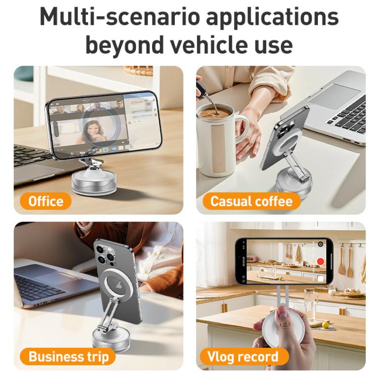 X30 Folding Rotating Car Magnetic Holder(White) - Universal Car Holders by buy2fix | Online Shopping UK | buy2fix